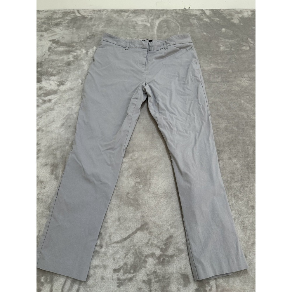 Mario Serrani Pants Women's Size 8 Gray Zipper Two Clasp Closure Pockets EUC